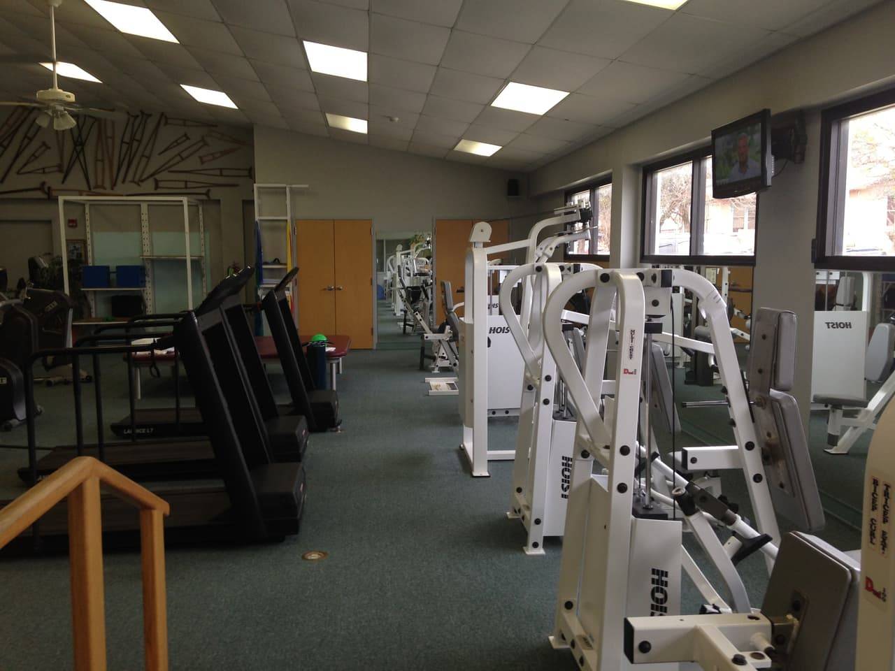 Open rehabilitation and exercise area at Comanche County Physical Therapy Services